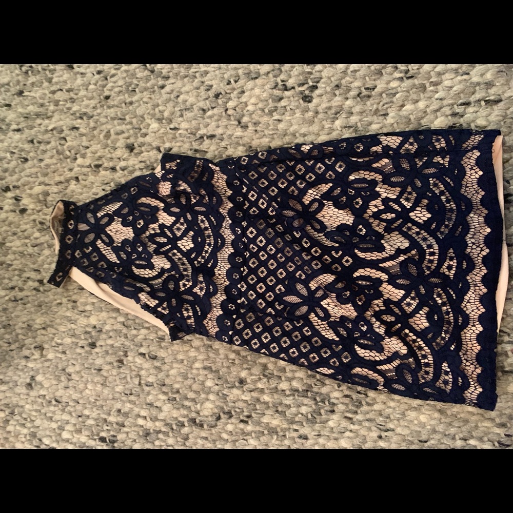 Charlotte Russe blue lace dress worn once
